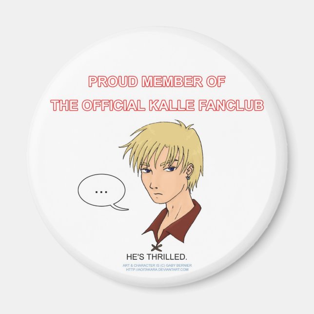 Íman Kalle Fanclub Magnet (Frente)