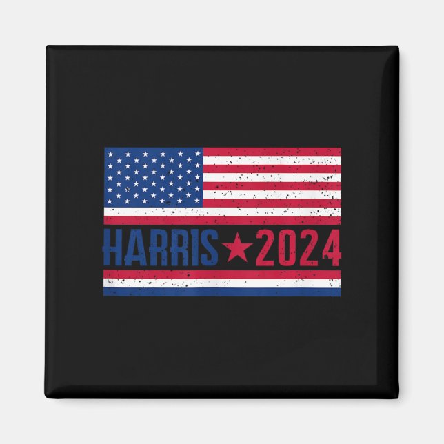 Íman Kamala 2024 American Flag (Frente)