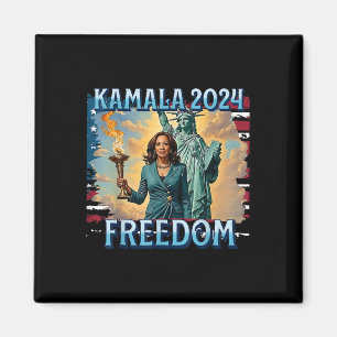 Íman Kamala 2024 Para A Campanha Presidencial Lady Libe