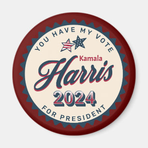 Íman Kamala Harris 2024   Tem o meu voto grande