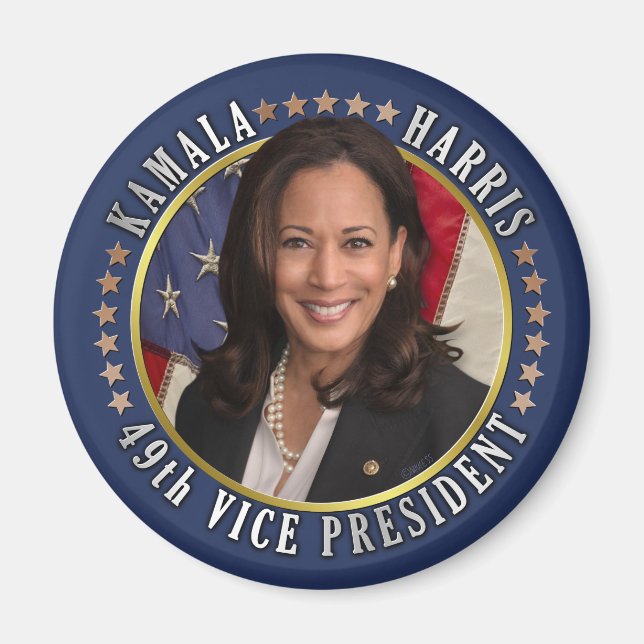 Íman Kamala Harris 49º vice-presidente comemorativo (Frente)