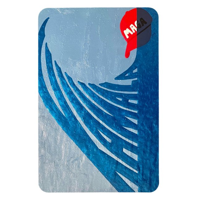 Íman Kamala (Harris) Blue Wave Magnet (Vertical)