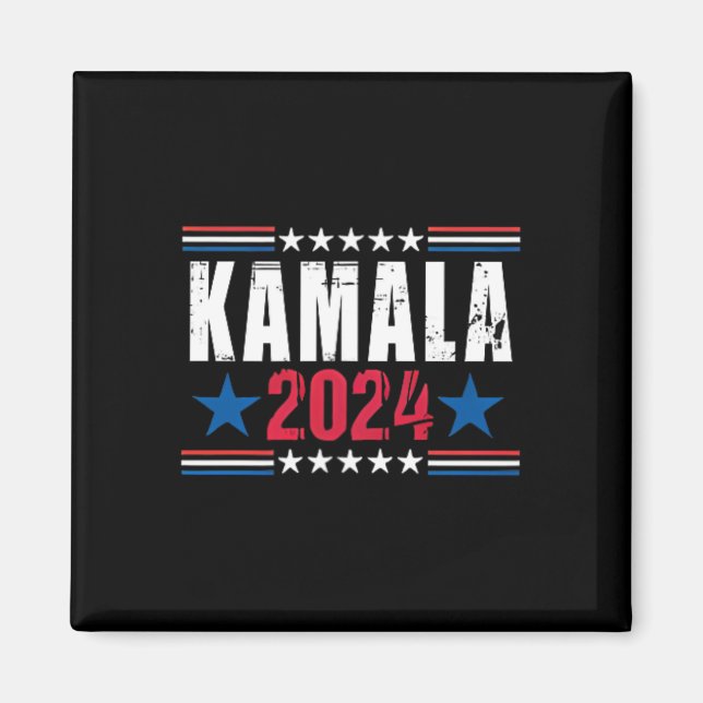 Íman Kamala Harris Dedo Médio Diga Isso Ao Meu Rosto 20 (Frente)