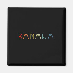 Íman Kamala Harris Gato Letreiro Vintage Positivo Engra