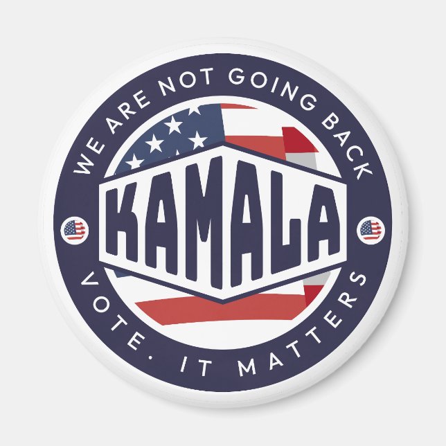 Íman Kamala Harris: Não vamos voltar (Frente)