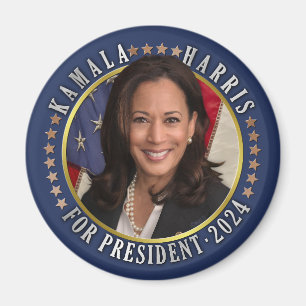 Íman Kamala Harris para Presidente 2024 Foto Democrata
