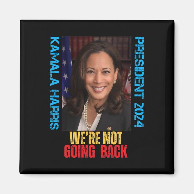 Íman Kamala Harris Presidente 2024 Não vamos voltar (Frente)