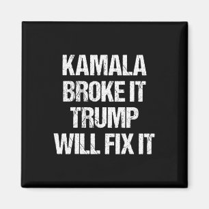 Íman Kamala Harris Quebrou, Trump Vai Consertar 