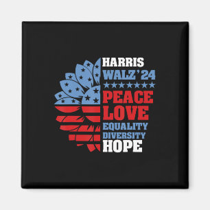 Íman Kamala Harris Tim Walz 2024 Peace Lgbt Harris Walz