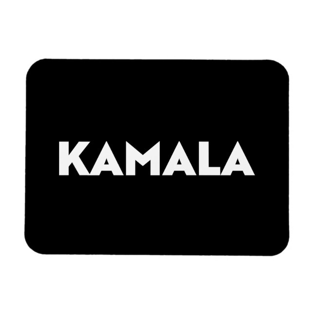 Íman Kamala, moderno e negrito tipografia, preto (Horizontal)