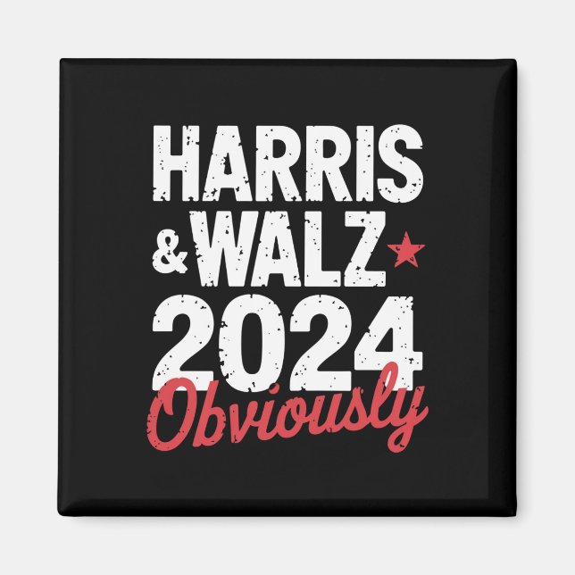 Íman Kamala Walz Obviamente 2024 Harris Waltz 2024 (Frente)