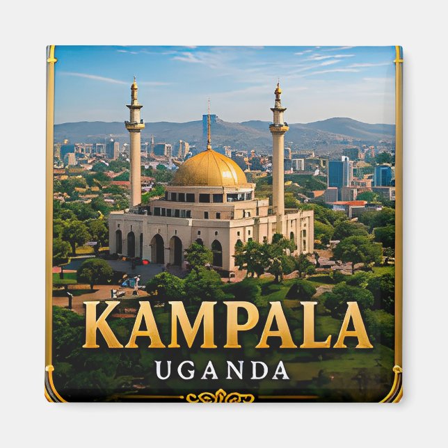 Íman Kampala Sete Colinas e Mesquita Nacional de Uganda (Frente)
