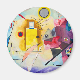 Íman Kandinsky amarelo-vermelho-azul