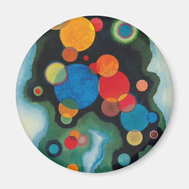 Íman Kandinsky aprofundou o óleo de Abstrato de impulso (Frente)