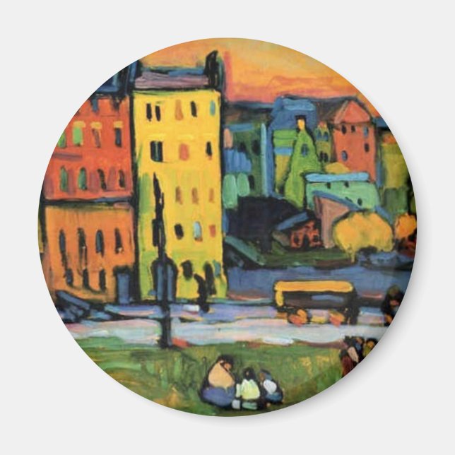 Íman Kandinsky - Casas em Munique, (Frente)