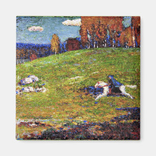 Íman Kandinsky - Cavaleiro Azul, pintura de paisagem