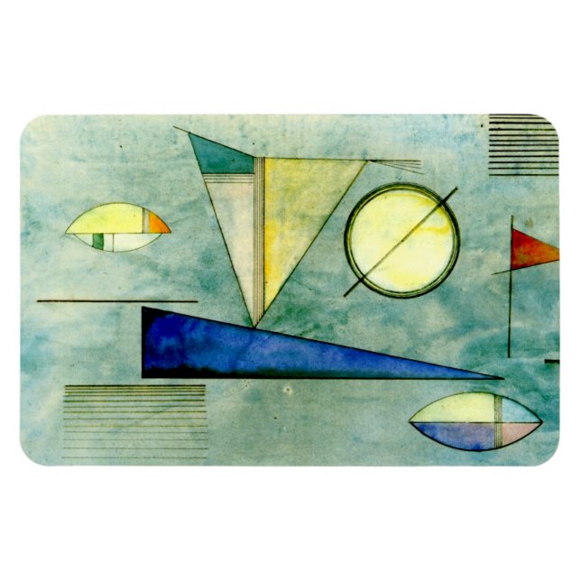 Íman Kandinsky - Haze, abstrato trabalho de arte (Horizontal)