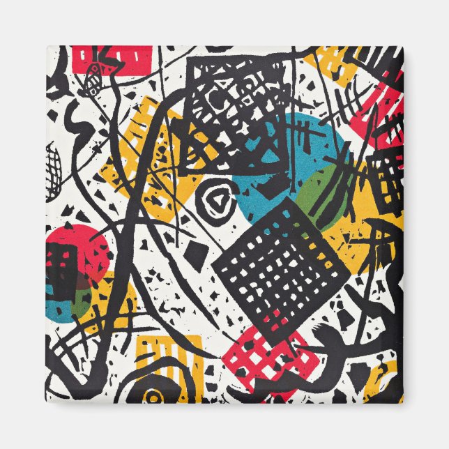 Íman Kandinsky - Pequenos mundos V, abstrato (Frente)