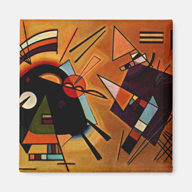 Íman Kandinsky - Preto e Violeta, (Frente)