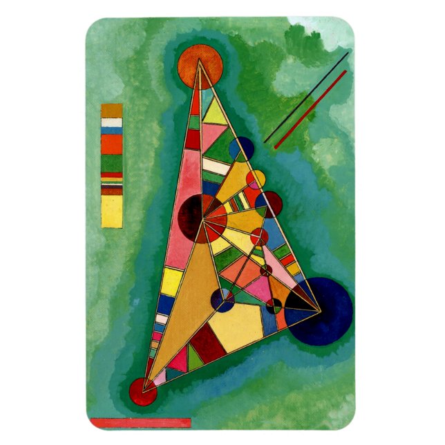 Íman Kandinsky - Triângulo Multicolorido (Vertical)