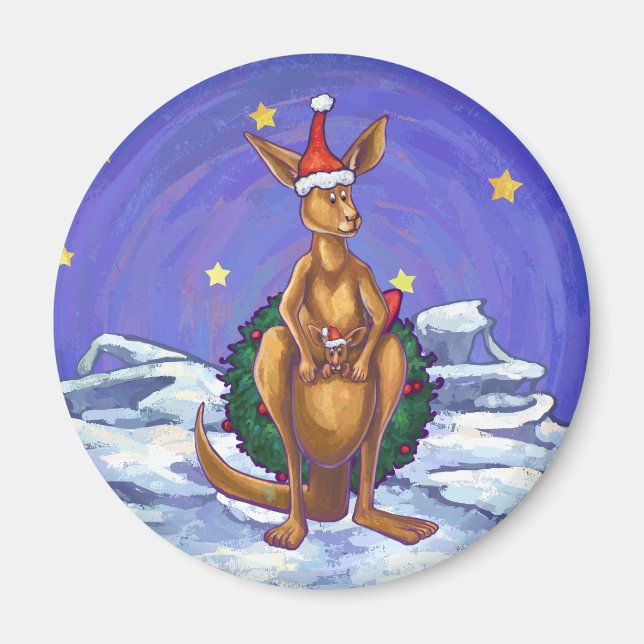 Íman Kangaroo Christmas StarNight (Frente)
