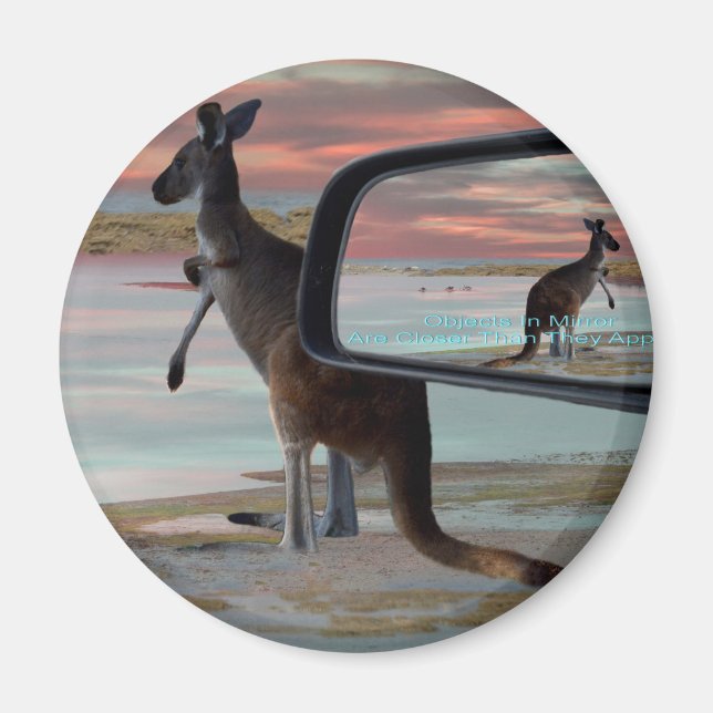 Íman Kangaroo Sea Breezes Arte De Ilusão (Frente)