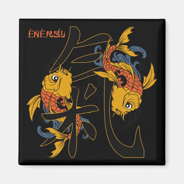 Íman Kanji Koi Fish Energy (Frente)