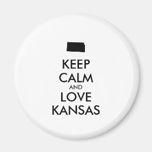 Íman KANSAS de MANUTENÇÃO e AMOR personalizáveis
