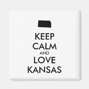 Íman KANSAS de MANUTENÇÃO e AMOR personalizáveis