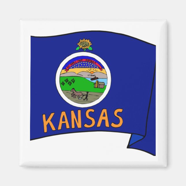 Íman Kansas Flag (Frente)
