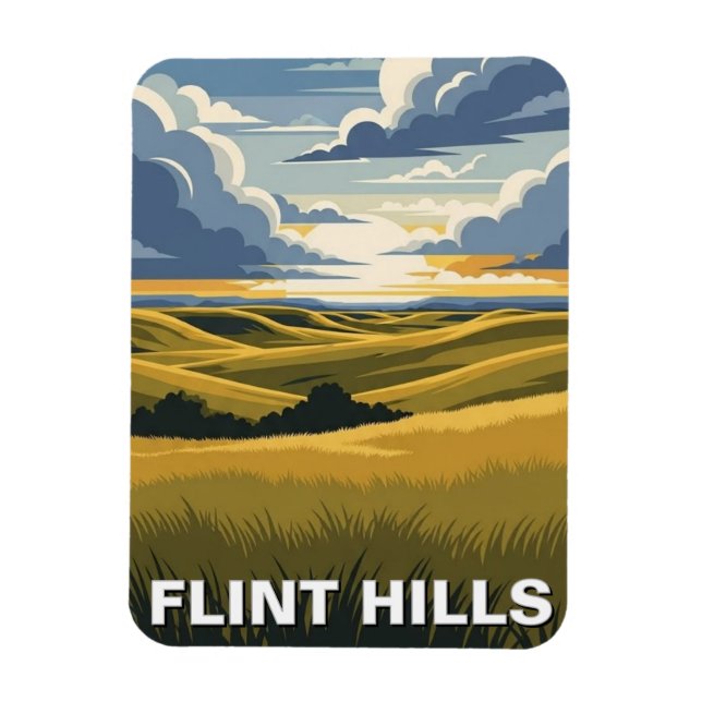 Íman Kansas Flint Hills Travel (Vertical)