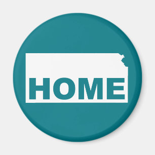 Íman Kansas Home Longe Da Imã de geladeira Estatal