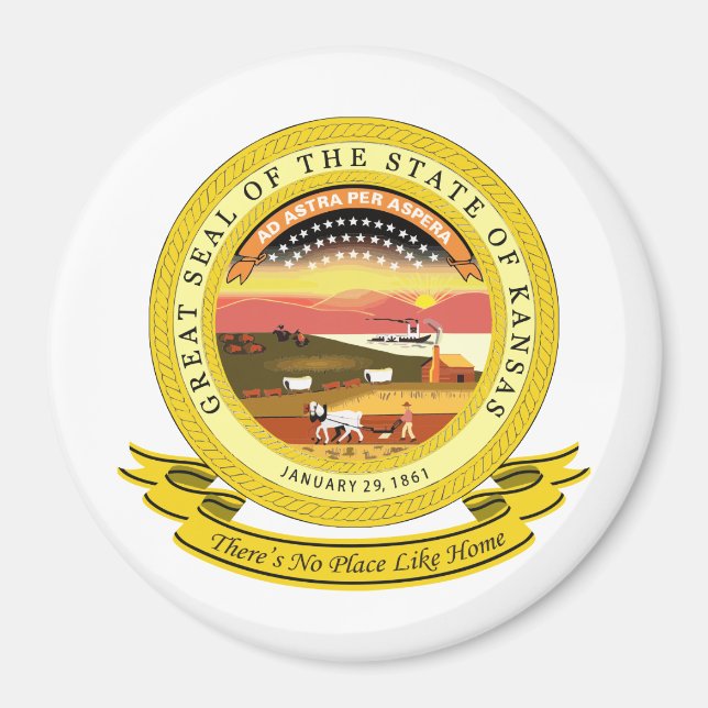 Íman Kansas Seal (Frente)