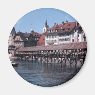 Íman Kapellbrücke (Ponte da Capela), Lucerne Swtizerlan