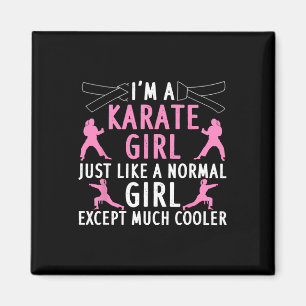 Íman Karate Art For Girls Mulheres Karate Black Belt Ma