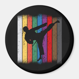 Íman Karate Belt Colors Silhouette