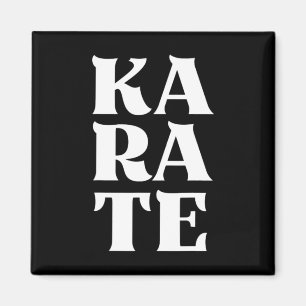 Íman Karate Bold Letters Japonês Arte Marcial Karateka