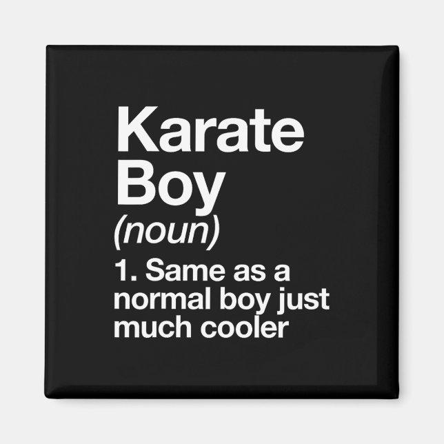 Íman Karate Boy Definition Engraçado Artes Marciais Esp (Frente)