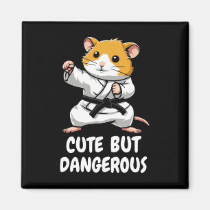 Íman Karate Hamster Cute Mas Perigoso Ar Marcial Engraç