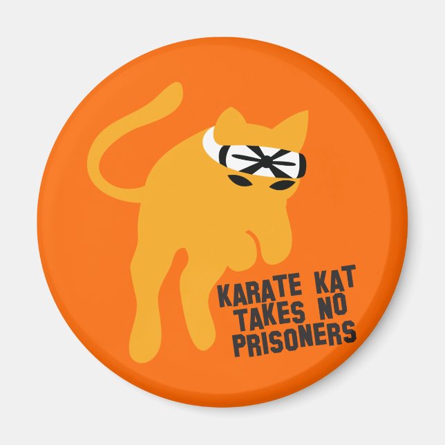 Íman Karate KAT (gato) não leva prisioneiros (Frente)