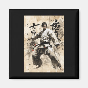 Íman Karate Kyokushin Caligrafia Japonesa Artes Marciai