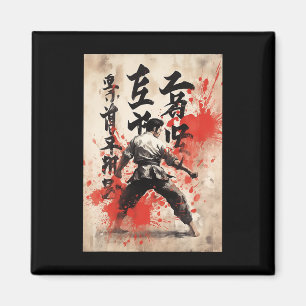 Íman Karate Kyokushin Caligrafia Japonesa Artes Marciai