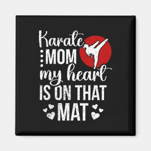 Íman Karate Mãe Meu Coração Está Naquela Mãe Karate