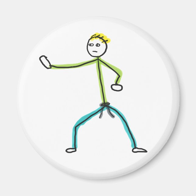 Íman Karate Stickman (Frente)