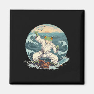 Íman Karate Toad Taekwondo Praia Pôr do sol Artes Marci