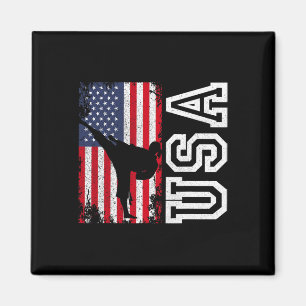 Íman Karate Usa Bandeira 4 De Julho Patriótico American