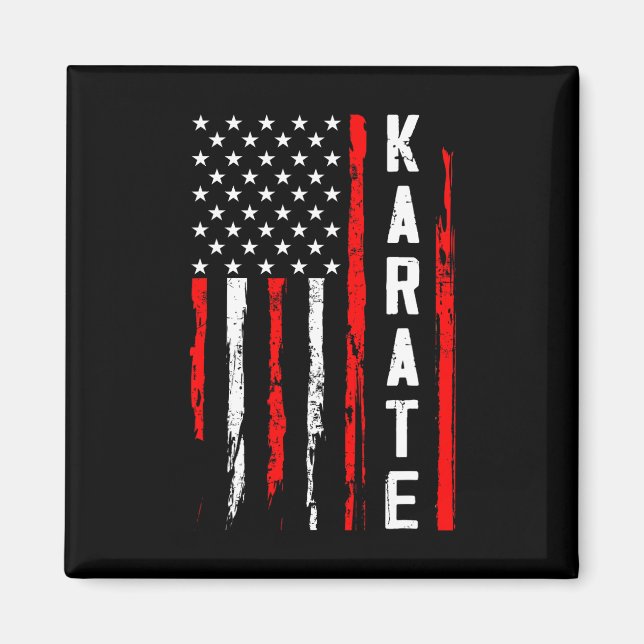 Íman Karate Usa Flag Americano (Frente)