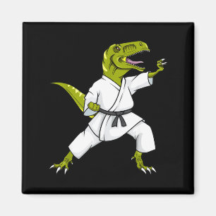 Íman Karatesaurus T-rex Dinossauro Engraçado Karatê Sam