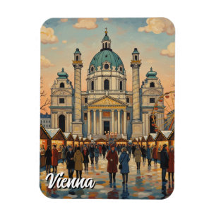 Íman Karlskirche Karlsplatz Viena Áustria Viagem