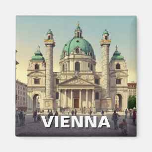Íman Karlskirche Karlsplatz Viena Áustria Viagem